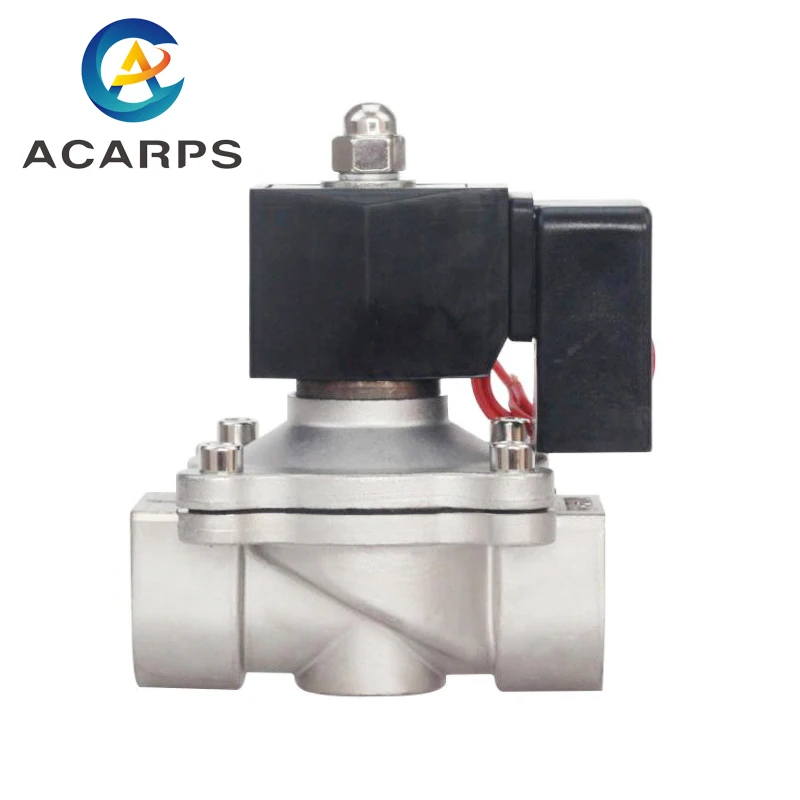 

Normally Closed 1.5inch Solenoid Valve DN40 110v AC24v Stainless Steel With DIN Non Hot Plastic Coil