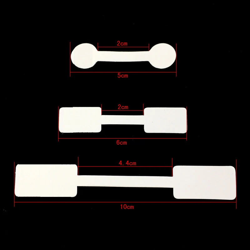 Groothandel 50 Stukken Van Sieraden Labels/100 Stuks Van Witte Zelfklevende Sieraden Ronde Vierkante Ring Sieraden Labels moet Worden Ingesteld