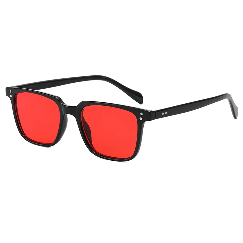 rectangle Rivet Tony Stark Sunglasses women men 2022 brand designer fashion Iron Man Glasses vintage oculos de sol masculino view 6