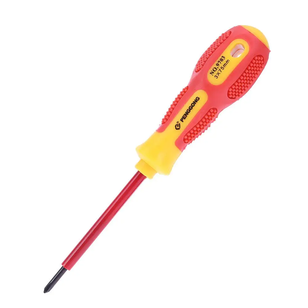 1pcs Screwdriver Multi-purpose Electrician\'s Insulated Magnetic Electrical Hand Screwdriver Repair Tool