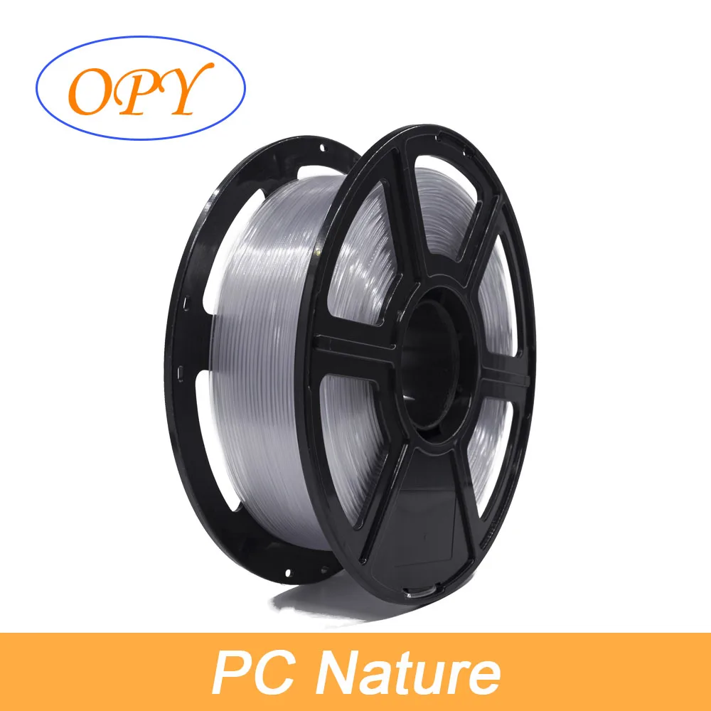 PC Filament Polycarbonate 1.75Mm 3D Printing Spool 1Kg Spool Sample 10M High Temperatue Resistance