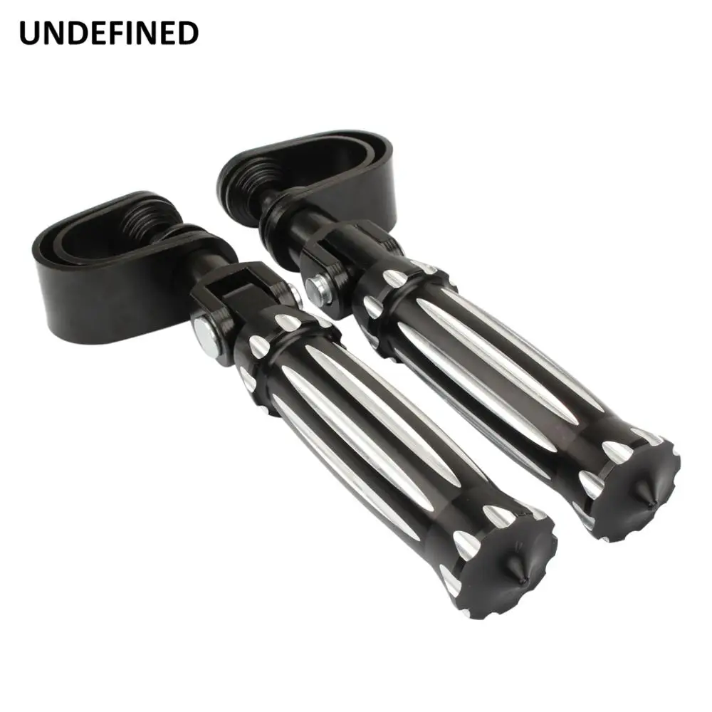 

25mm 32mm Motorcycle Highway Foot Pegs w/Clamp Mount 1'' 1.25" Engine Guard Footrests For Harley Honda Yamaha Touring Dyna XL883