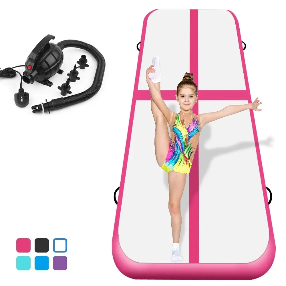 

Inflatable Gymnastics Airtrack Tumbling Air Track Inflatable Trampoline Electric Air Pump For Home Use Training/Cheerleading