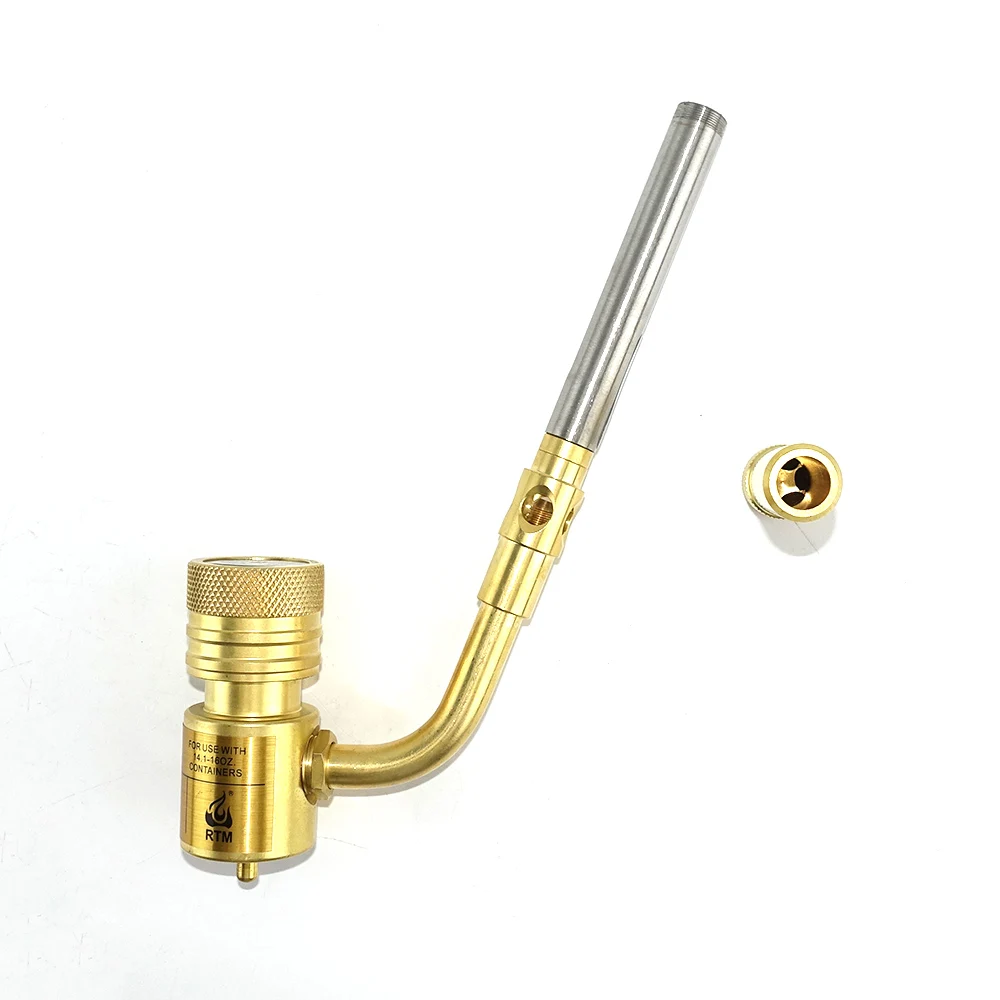 Gas Burner Mapp Welding Torch Flame Brazing Gun CGA600 BBQ Heating Quenching HVAC Plumbing Soldering Blowtorch