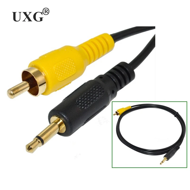 Good Quality 3.5mm to 1 RCA Cable nickel plated 3.5mm Mono Male plug to RCA Male audio Cable Gold Plated Cord 1.5m 5ft