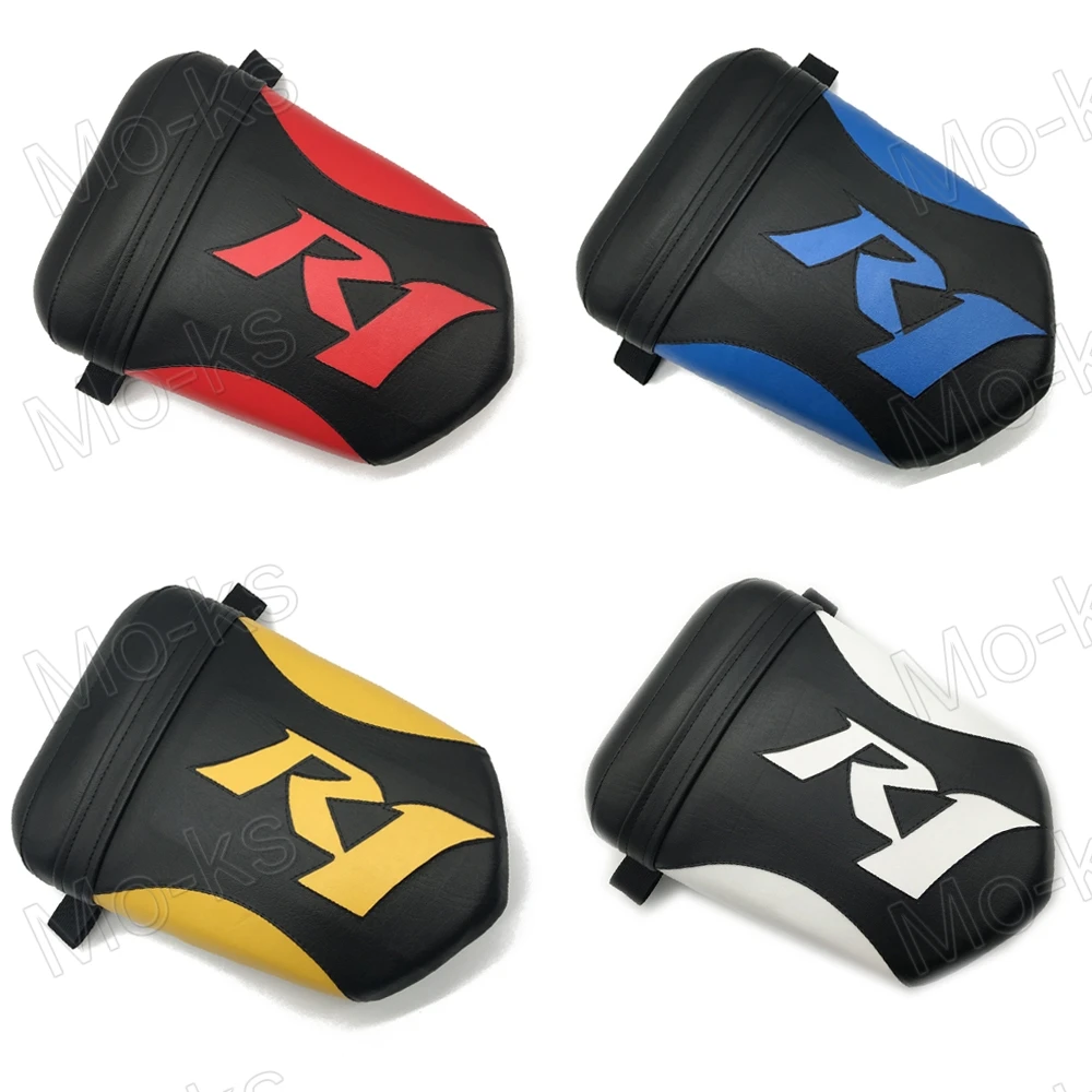 

Motorcycle Rear Seat Passenger Pillion Artificial Leather For Yamaha YZF R1 2004 2005 2006 Black and White Blue Yellow Red