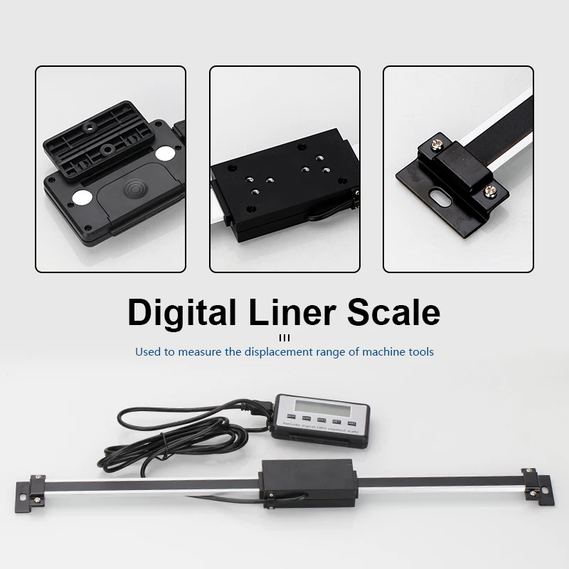 CMCP Digital Linear Scale Magnetic Remote Digital Readout Digital Linear 0-150mm/0-200mm/0-300mm 0.01mm Scale External Display