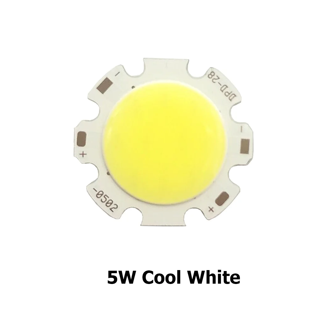 10PCS/LOT Hot Promation 5W 7W 10W Round 28mm For DIY Downlights Spotlights COB LED Chips 28-0502 28-0702 28-1002