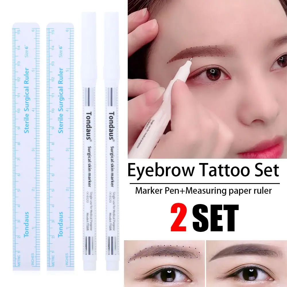 

Permanent Tattoo Marker White Microblading Accessories Eyebrow Surgical Tattoo Skin Marker Pen