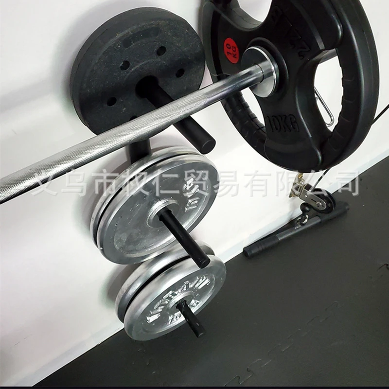 Wall-Mounted Barbell Plate Storage Rack Hanging Weight Plates Steel Holder Fitness Frame For Barbell Dumbbell Weight Plate