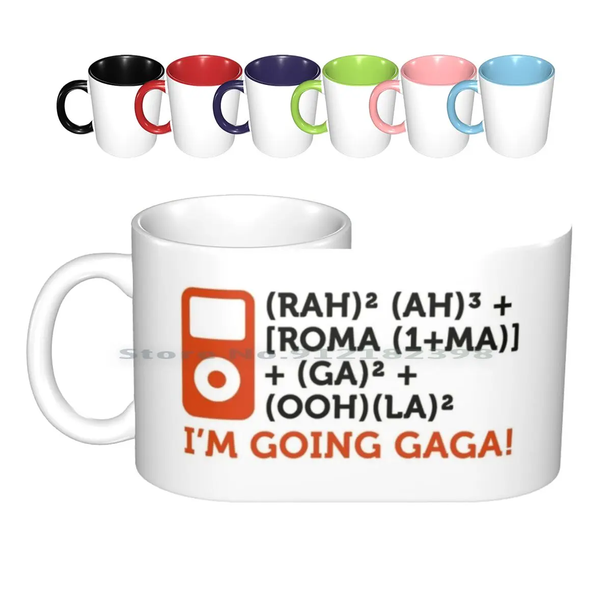 I M Getting Gaga! Ceramic Mugs Coffee Cups Milk Tea Mug Lady Cool Concert Roma Stylish Hip Hop Pop Star Pop Music Mandapeno