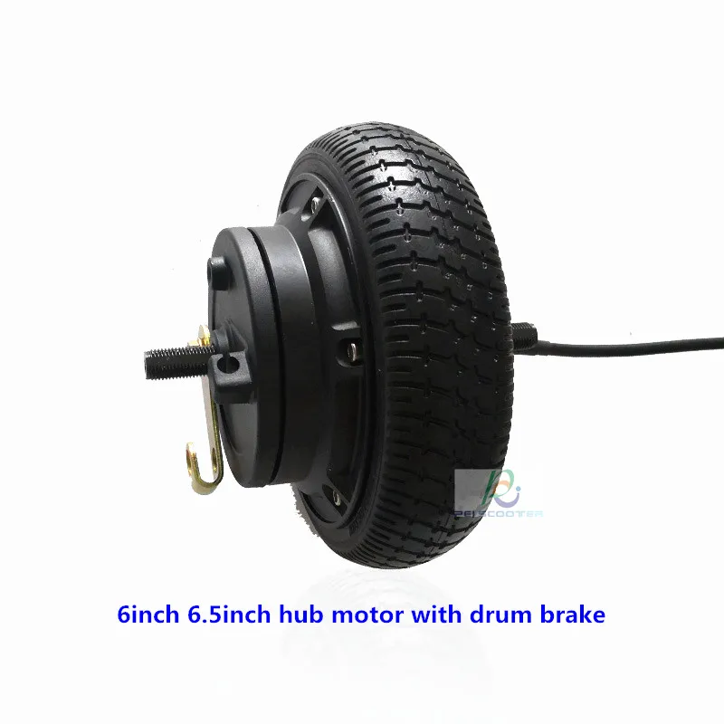 6 inch 6.5 inch dual axles drum brake brushless dc hub motor scooter drive phub-665w