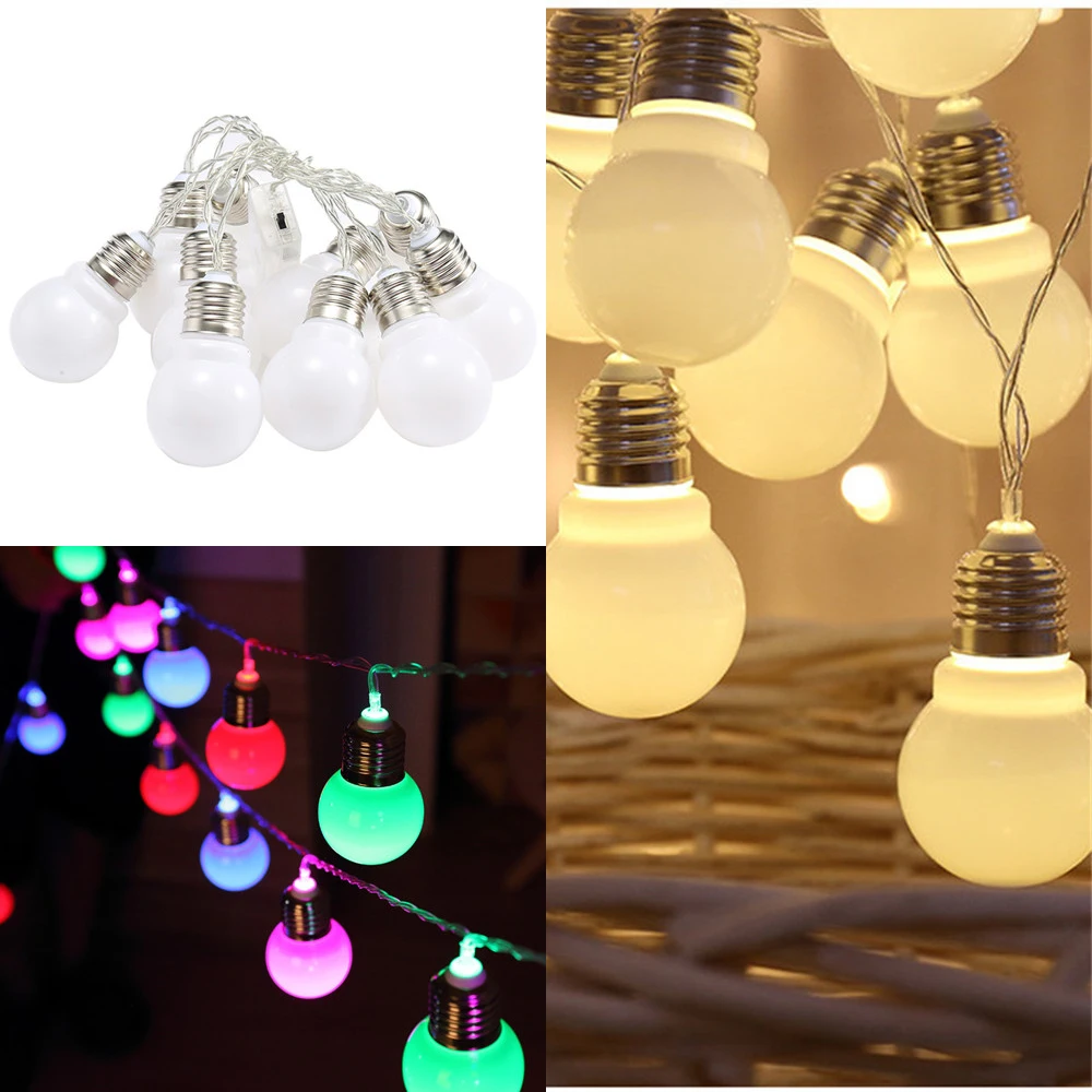 3/6M USB zasilany LED Christmas Lights duża żarówka Globe Garland wodoodporny łańcuch świąteczny dekoracja świetlna Xmas nowy rok Valentine