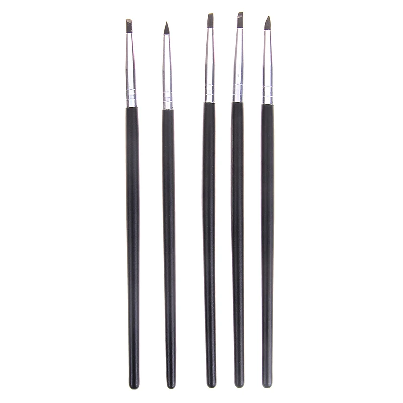 5 Pcs ทันตกรรมเรซิ่นปากกาแปรงทันตกรรม Shaping ซิลิโคนกาวคอมโพสิตซีเมนต์พอร์ซเลนฟันทันตแพทย์เครื่องมือทันตกรรม Lab เครื่องมือ