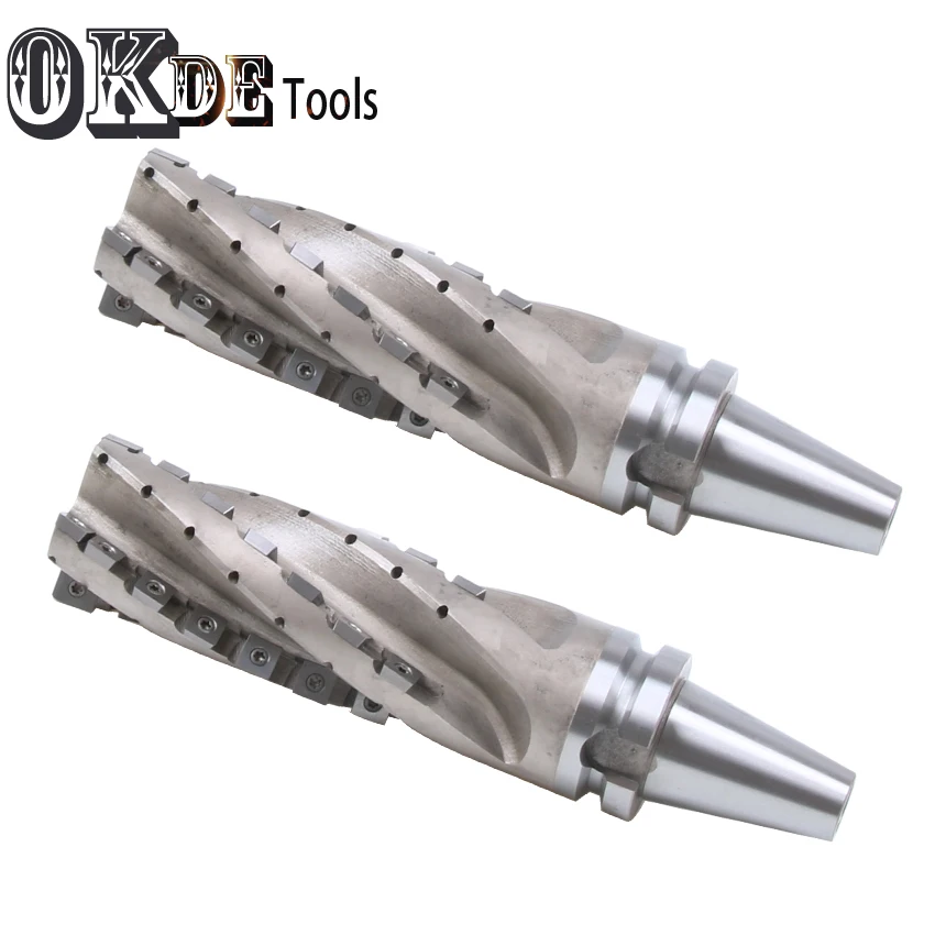 bt40-bmc50-56 +20PCS carbide blade 50mm corn milling cutter head handle whole insert the blade numerical control milling cutter