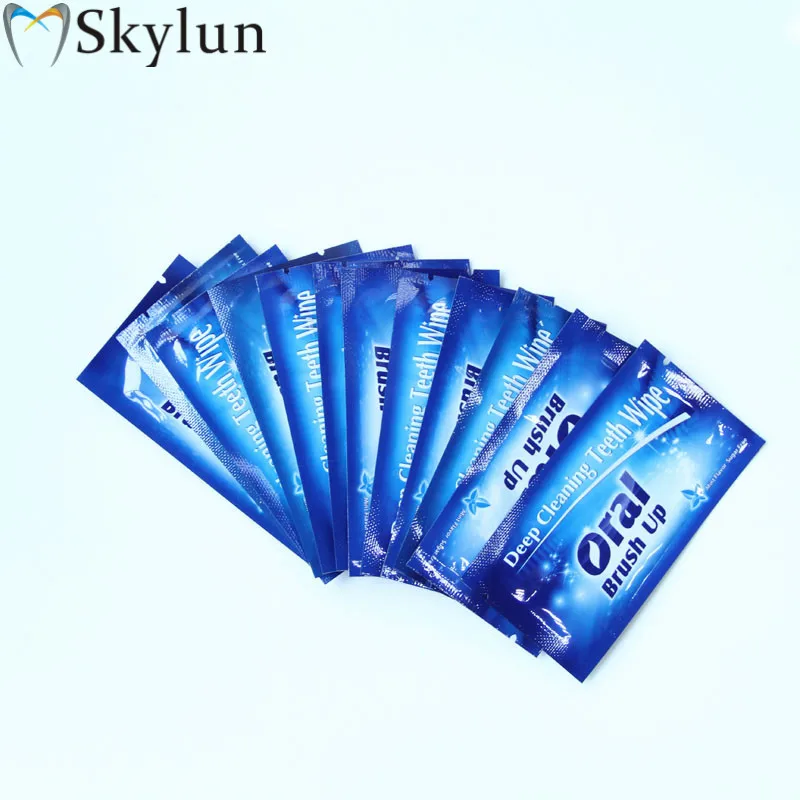 200pcs Dental Whitening Finger Oral Brush Up Oral Hygiene Tooth whitening wipes Teeth Whitening Accessory