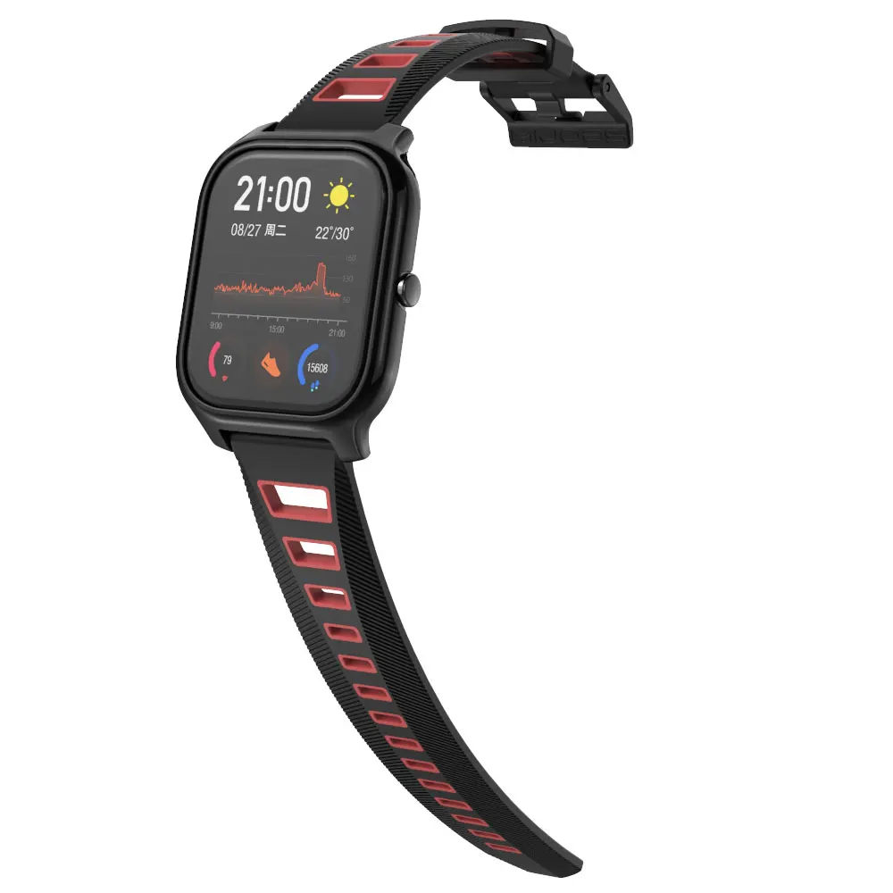 สำหรับ Amazfit Bip S Lite สร้อยข้อมือ20มม.นาฬิกาสายรัดข้อมือสำหรับ Xiaomi Huami Amazfit GTS สำหรับ amazfit Bip 1S