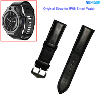 IP68 Rogbid Brave Bro Original Replacement Strap Genuine Leather Silicone Belt For Smart Watch 24mm width