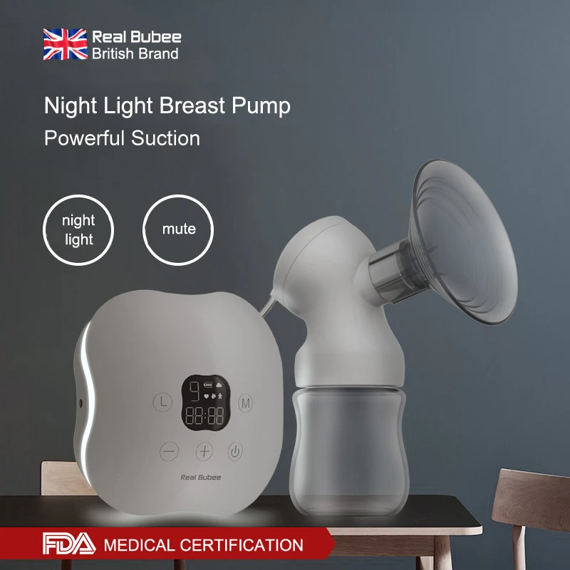 

Maternal postpartum Powerful suction breast pumps Natural frequency conversion Luminous design electric breast pump with Bottle