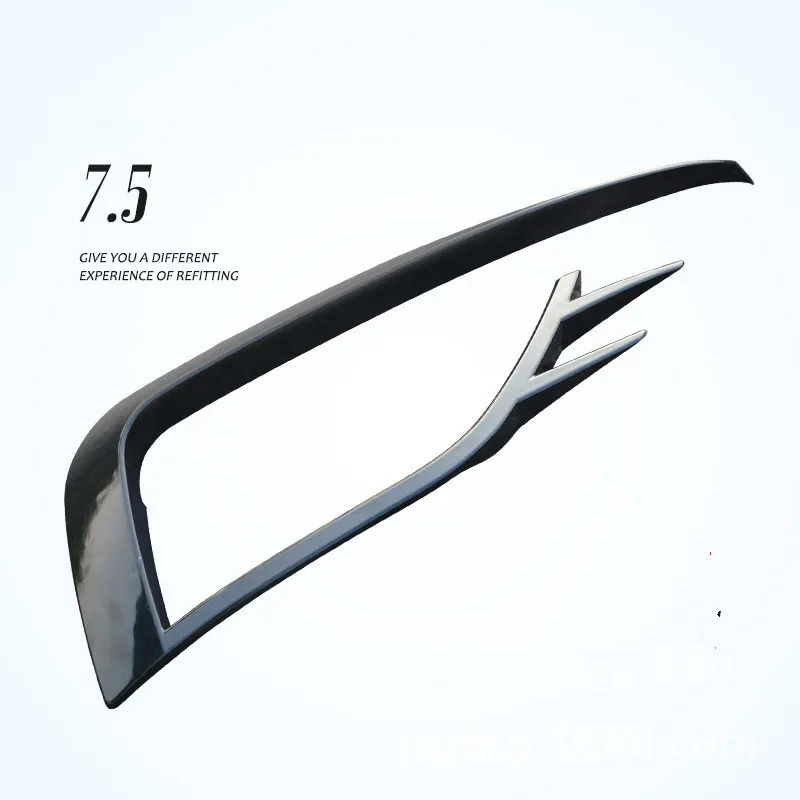 Car Front Fog Lamp Eyebrow Wind Knife Cover Fog Light Frame Trim Kit For VW For Golf MK7.5/7  Fog Light Eyebrow Eye Lid