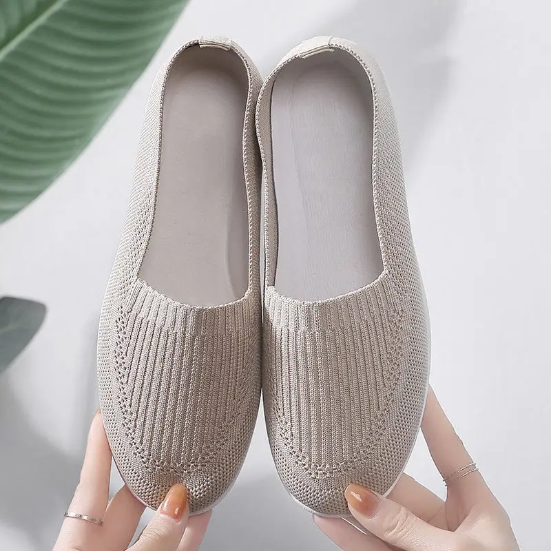 Tenis Feminino Moccasins Sneakers Flat Shoes Women Slip on Sneakers Women Casual Breathable Mesh Big Size 2021 Fashion Zapatos