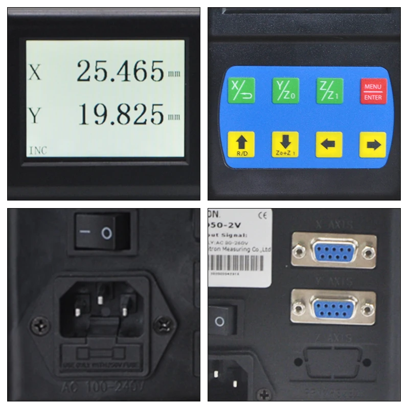 TTL LCD 2-осевой цифровой индикации DRO/цифровой индикации дисплей/цифровая система индикации