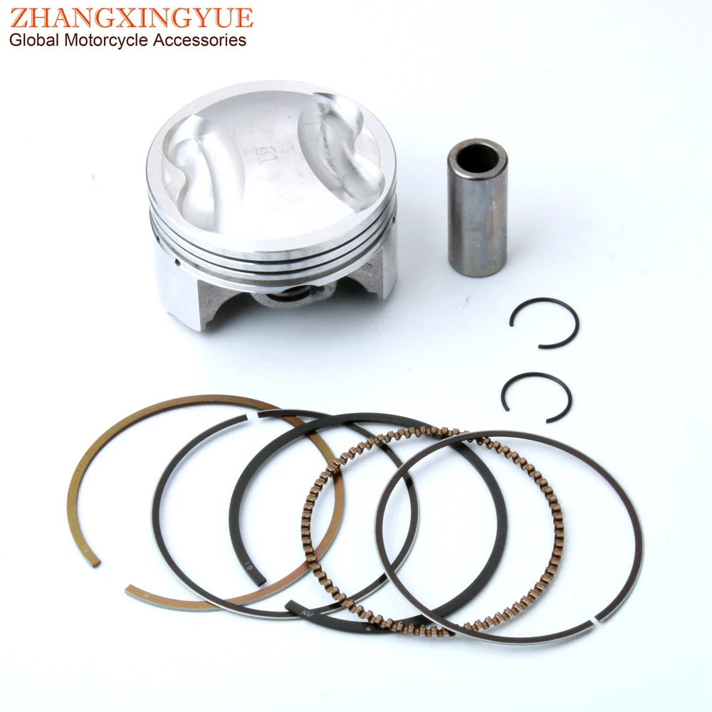 Scooter 4-Valve 61mm Racing Piston Kit for GY6 125cc 150cc Upgrade to 180cc 152QMI 157QMJ 4-Stroke Engine Parts