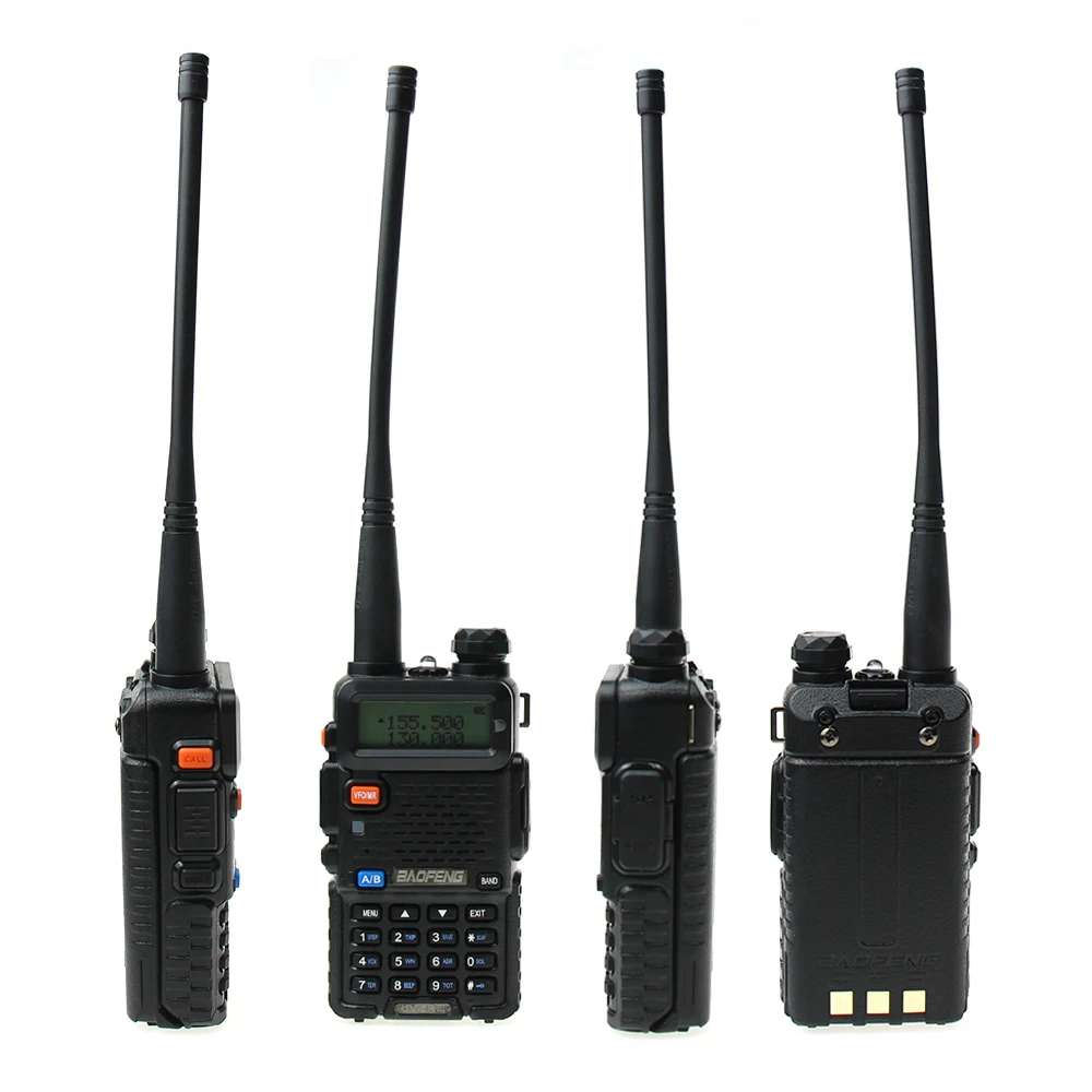 BAOFENG UV-5R III Leicrer and Walperforated Talkie 5W 1800mAh Longue Portée Bidirectionnelle Ham Radio + Écouteur