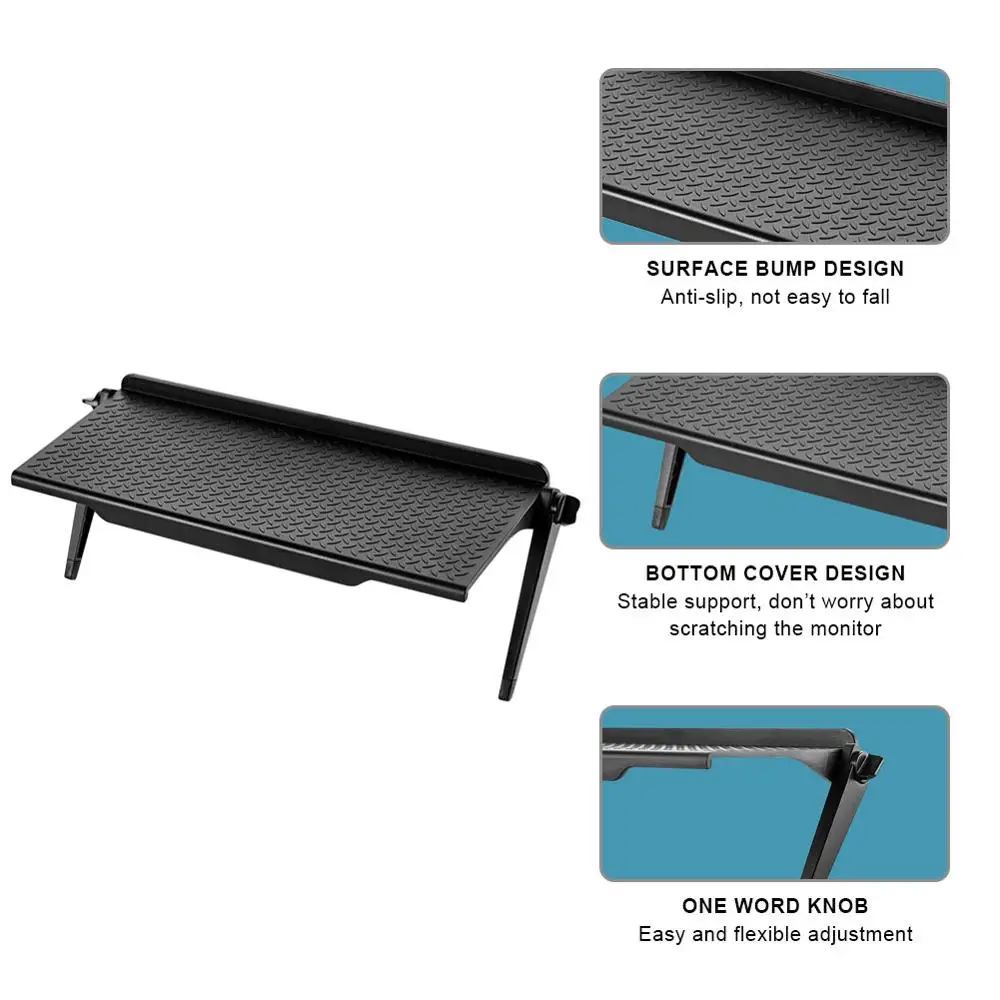 Einstellbare TV Bildschirm Computer Top Lagerung Regal Rack Halter Computer Monitor Desktop-Stand telefon Display Regal Rack