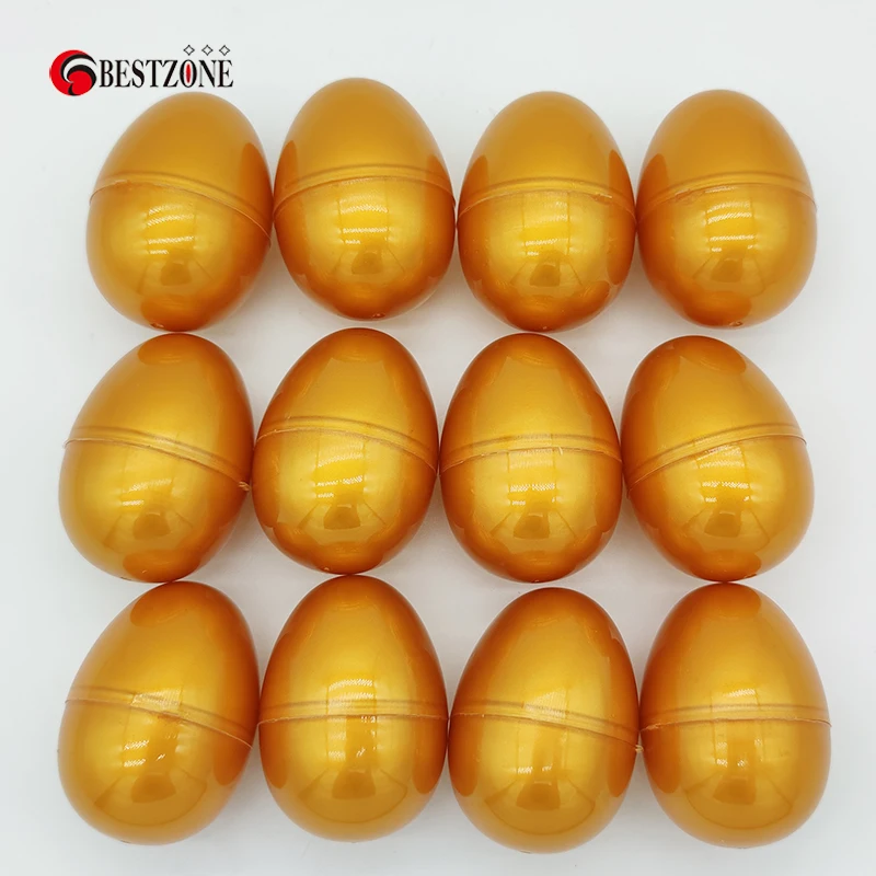 Cápsulas de juguete de plástico para huevos de Pascua, 50/100/200 piezas, 42x60MM, bola sorpresa de cáscara de huevo pintada para niños,