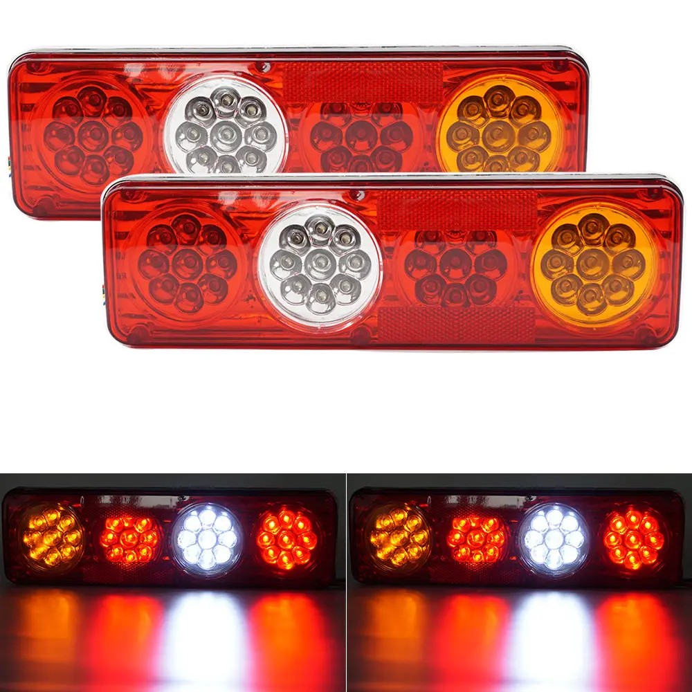 1Pc/2Pcs 27 33 36 LED Waterproof lorry LED Tail Light Rear Lamp Pair Boat Trailer 12V/24V Rear Parts For Trailer Truck Car Light