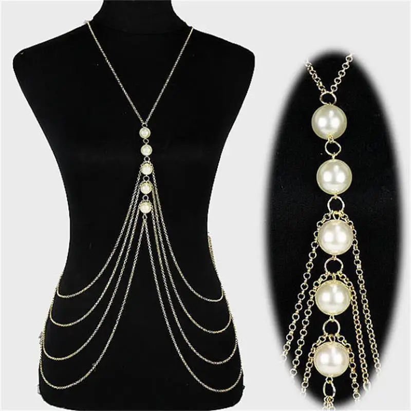 Bohemian ethnic style ladies fashion pearl sexy waist chain 2021 simple net red jewelry factory direct sales