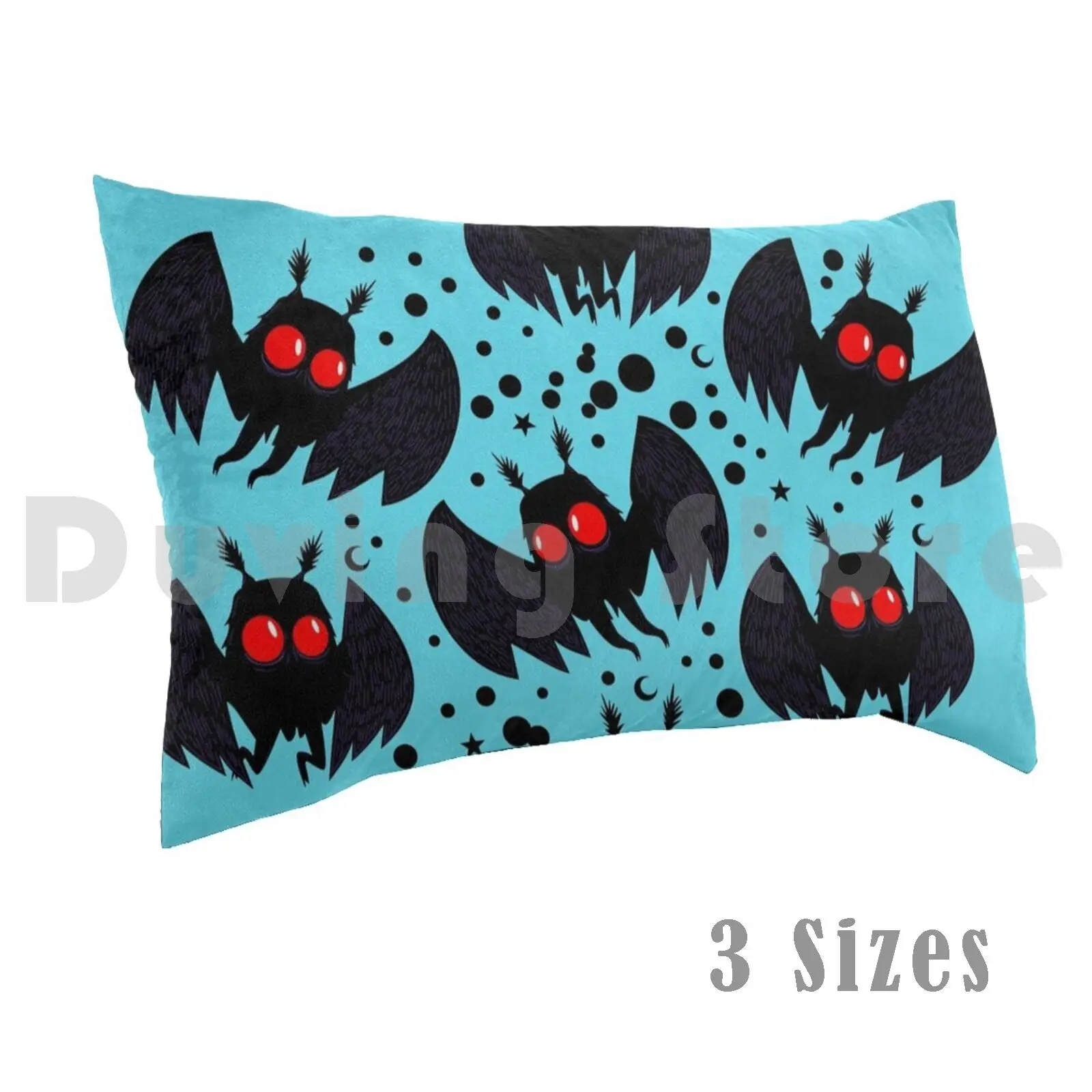 Mothman Blue Night Pillow Case Printed 35x50 Mothman Cryptid Cryptozoology Monster Cute Point Pleasant West