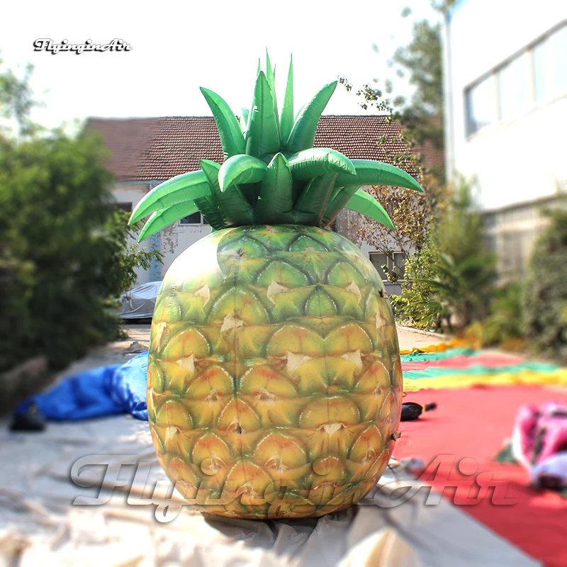 

Customized Large Inflatable Pineapple Replica 3m Height Plant Juicy Tropical Fruit Model Balloon For Advertising Show