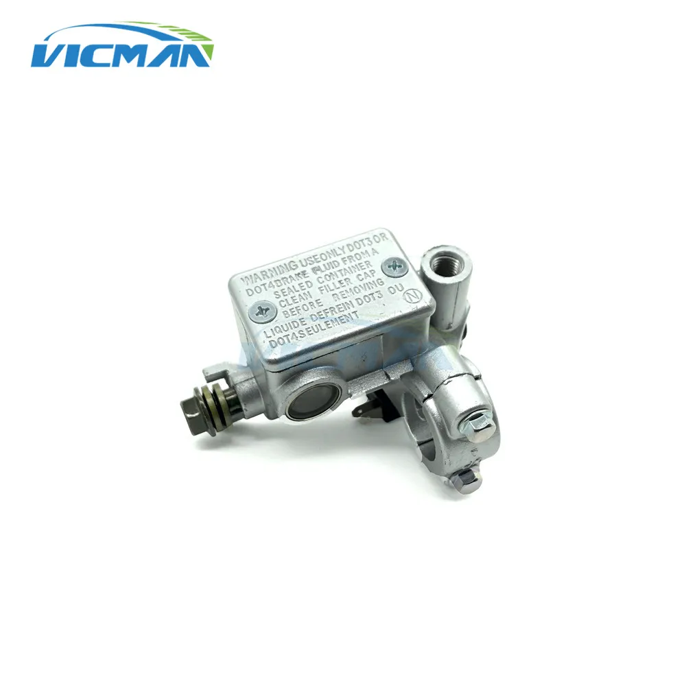 Universal Motorcycle Brake Pump Body Silver Brake Master Cylinder For Kawasaki Ninja Yamaha Honda Fits Most scooters