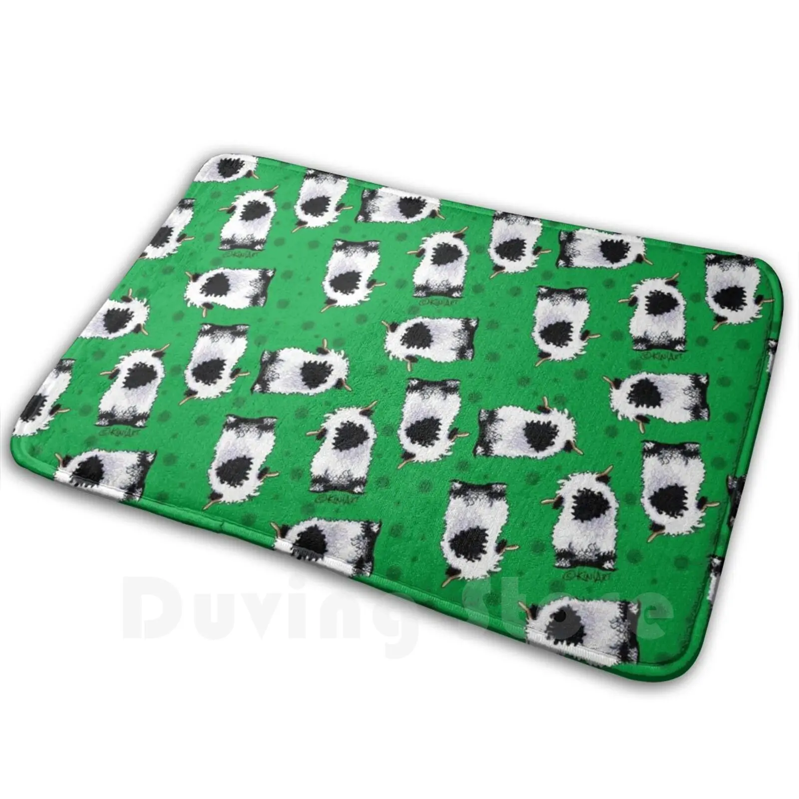 Kiniart Valais Blacknose Sheep Carpet Mat Rug Cushion Soft Valais Sheep Valais Blacknose Sheep Kiniart Sheep Cute Sheep