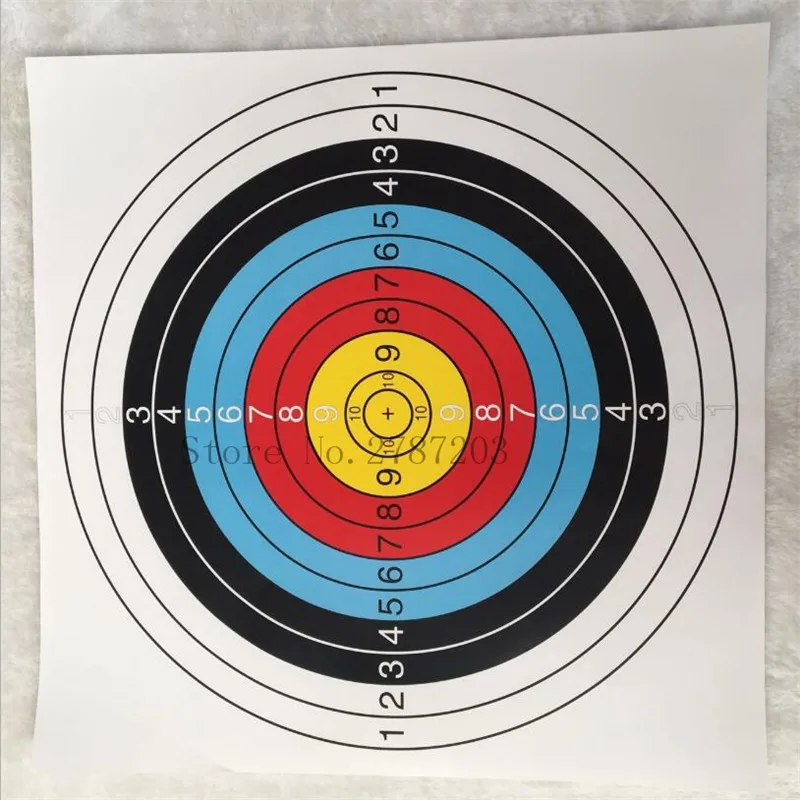 5 PCS /Lot Profession Archery Targets Bow Arrow Gauge Shooting Target Paper Traditional Shooting Outdoor Sports