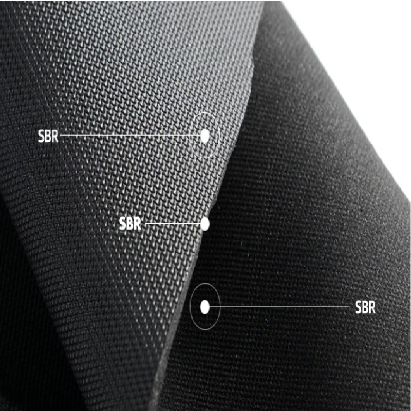 4 yards Black T-embossed SBR neoprene anti-slip friction functional fabric embossed