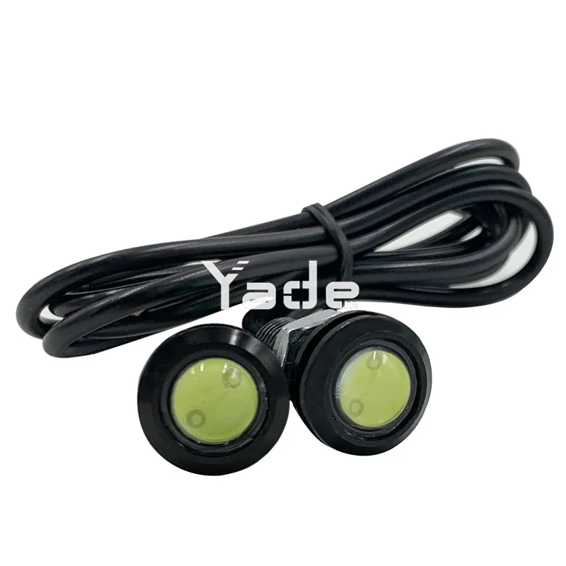 Yade automobile led eagle-eye lamp 18mm 9W ultra-thin rogue screw counter-attack reversing lamp waterproof led lamp