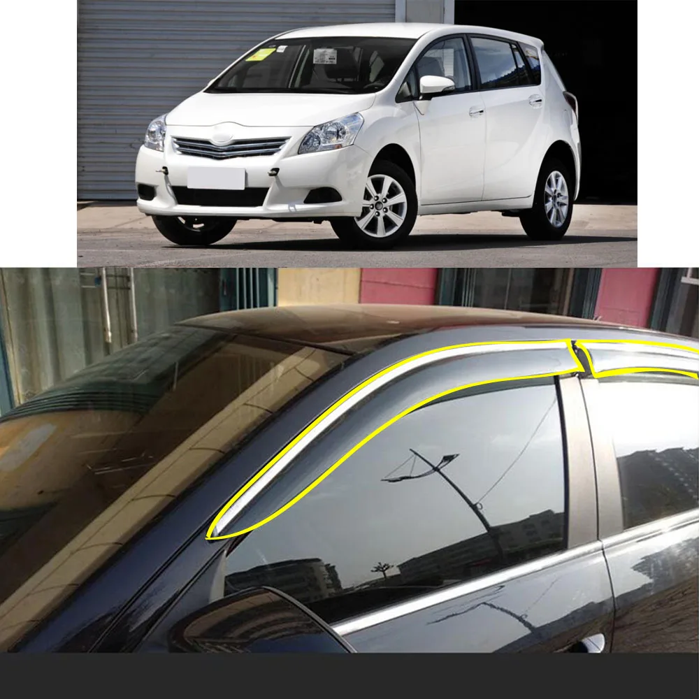 

Car Sticker Plastic Window Glass Wind Visor Rain/Sun Guard Vent For TOYOTA VERSO EZ 2011 2012 2013 2014 2015 2016 2017 2018-2020