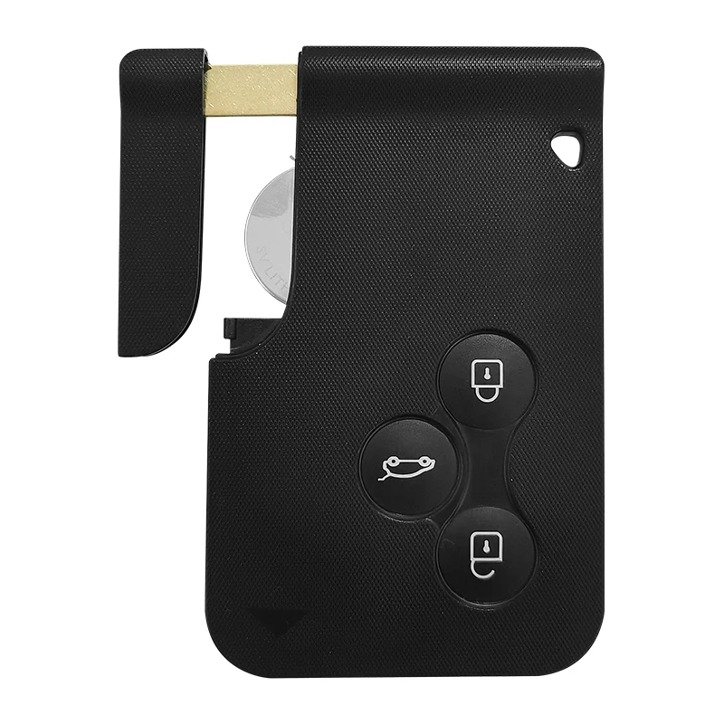 XNRKEY 3 Button Remote Car Key for Renault II Grand Scenic Megane 2003-2008 433Mhz ID46 PCF7947 Chip Smart Card