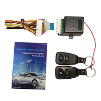 12V Universal Car Auto Remote Central Kit Door Lock Locking Vehicle Keyless Entry System with 2 Remote Control Car Central Lock