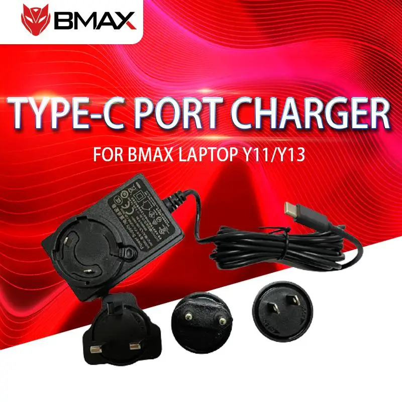 

Bmax Power Supply Original type-c port charger for Y11 Y13 12V 2000MAH 24.0W US Plug EU Plug AU Plug JP Plug