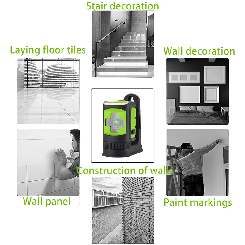 MAKINGTEC 2 Lines Laser Level Self-Leveling Level Cross Red/Green Beam Line Cross Hanging