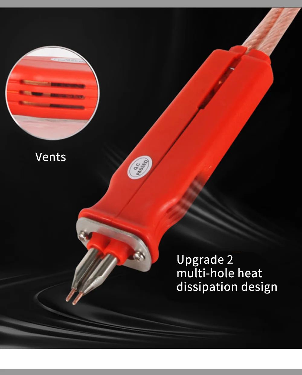 SUNKKO 709A 719A HB-70B Pena Las Universal Dapat Disesuaikan untuk Baterai Lithium 18650 Tukang Las Titik + 5 Pasang Pin Las Kecil