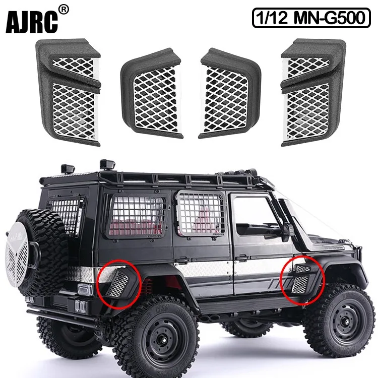 

1:12 Mn-g500 Wheel Eyebrow Air Intake Grille Kit, Side Exhaust Aerodynamic Decoration 1/12 Remote Control Car Parts