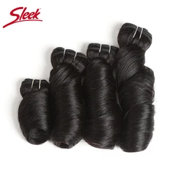 Sleek Brazilian Loose Wave Double Drawn Human Hair 100% Natural Color 160 gram Bundles Hair Weave Extension 4Pcs Free Shipping