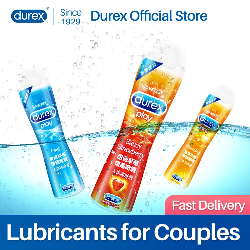 Durex-lubricante para masturbación Anal a base de agua, Gel para pene, Aceite de Masaje, productos sexuales vaginales para parejas, 50ml