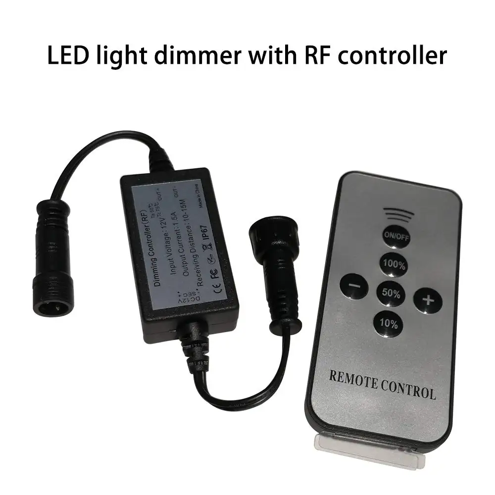 LED Lights Dimmer, SMY Deck Lights Dimmer with RF Wireless Remote Controller in Waterproof IP67 for SMY Lighting LED Deck Lights