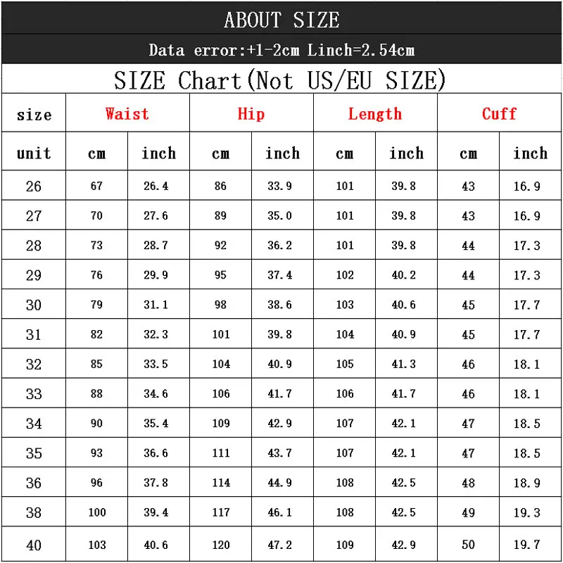 Jeans For Men New Mid-Waist Stretch Flared Jeans Men\'s Flared Pants Classic Designer Flared Jeans Size 26-40